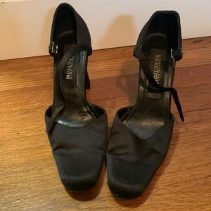 Used Kenneth Cole Black Satin Heel US Size 6.5